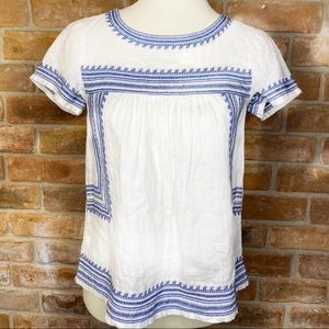 Madewell Women Peasant Boho Top XS